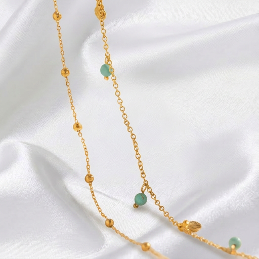 Turquoise Seashell Anklet - Image 6