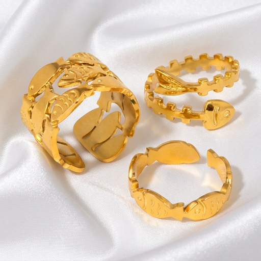 Triple Layer Fish Ring - Image 2